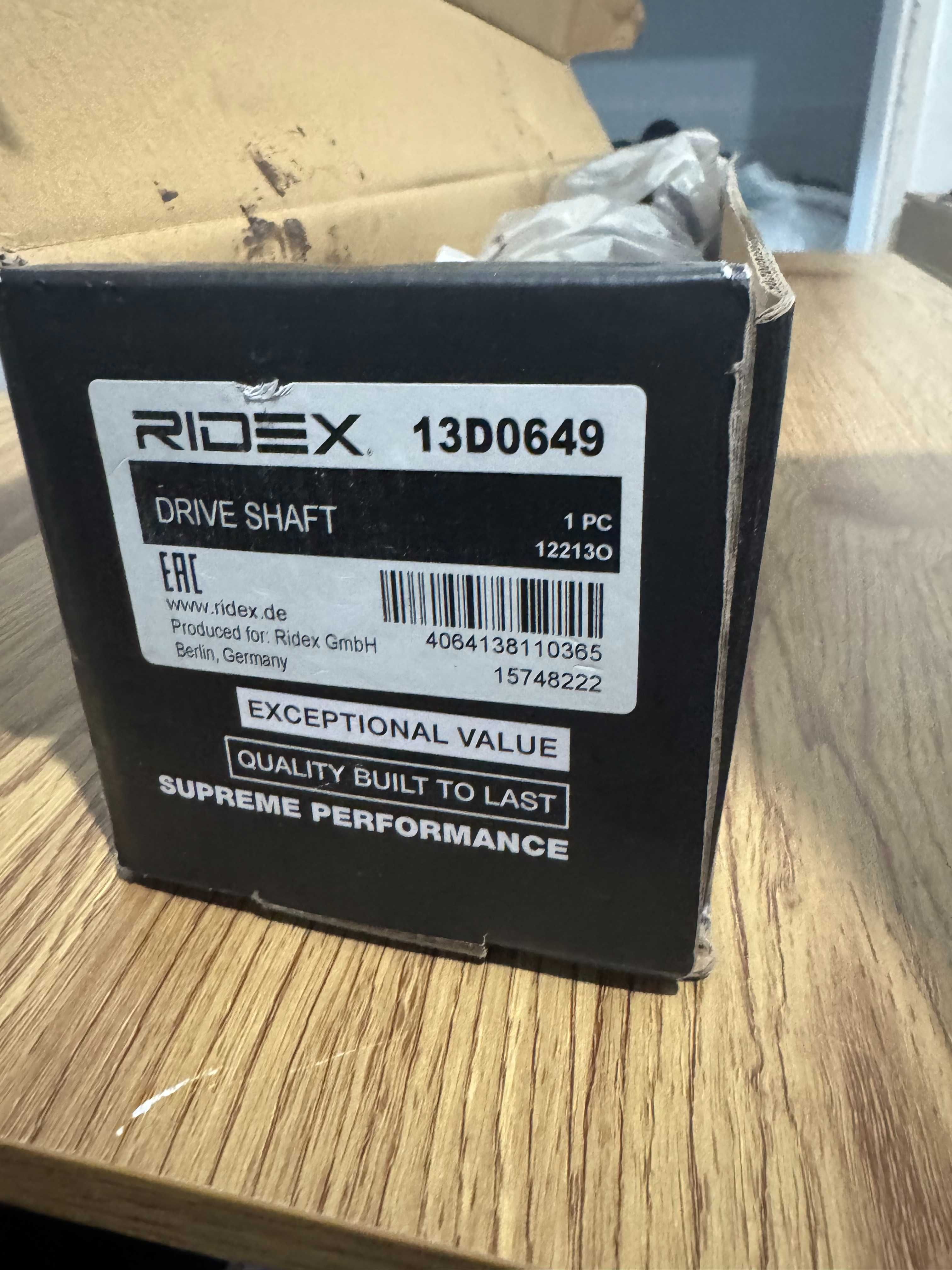 RIDEX 13D0649 Veio de transmissão para FORD GALAXY, S-MAX, MONDEO