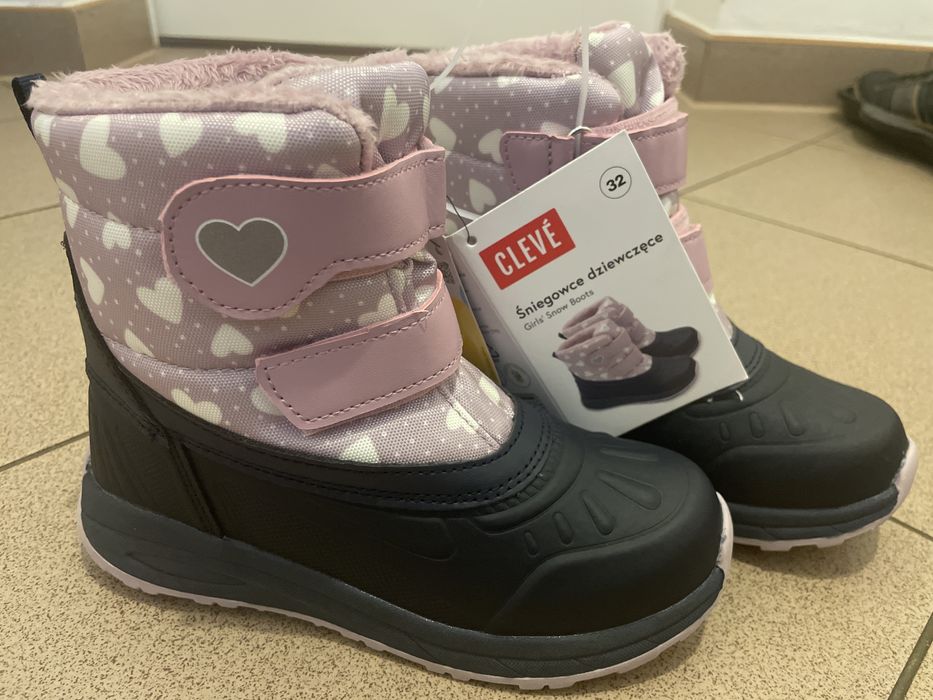 Buty zimowe dla dziewczynki 32 Nowe