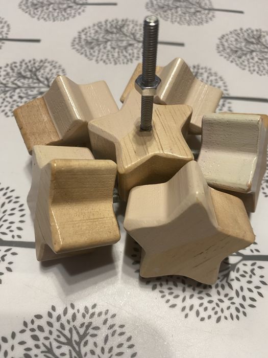 Drewniane gałki meblowe