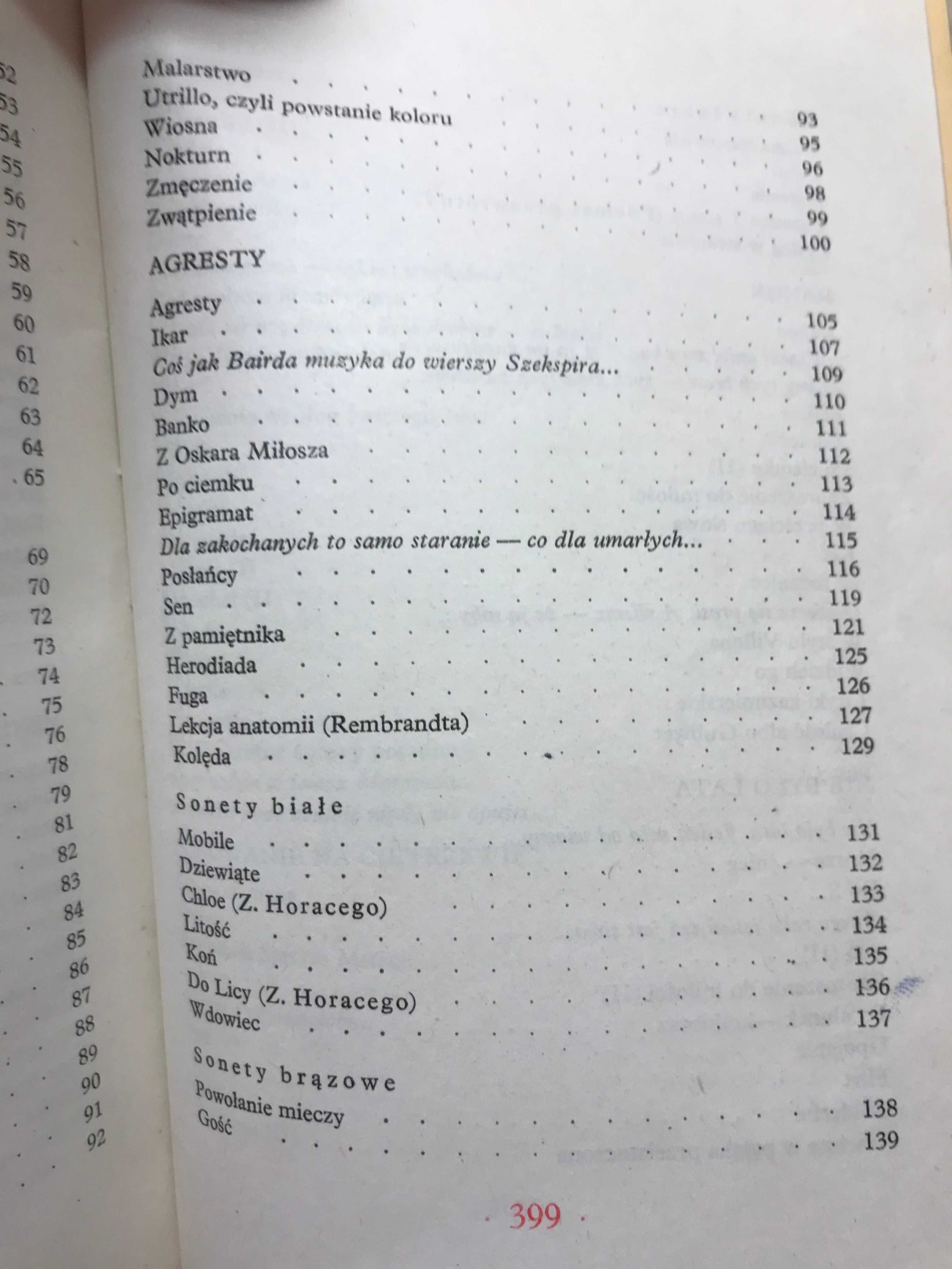 / Poezja / Stanisław Grochowiak wiersze wybrane książki PRL