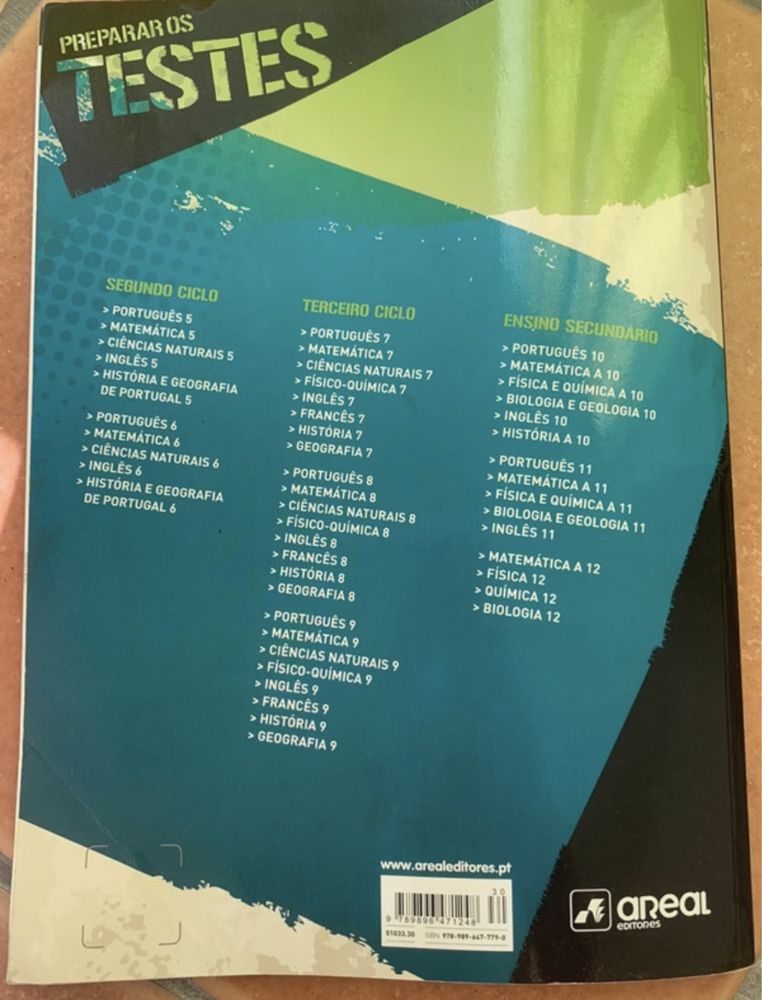 Livro Preparar os testes Ciências Naturais 6