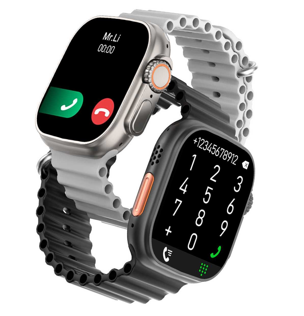 SMARTWATCH MĘSKI DAMSKI DT8 ULTRA MAX rozmowy polskie menu 2 paski sms