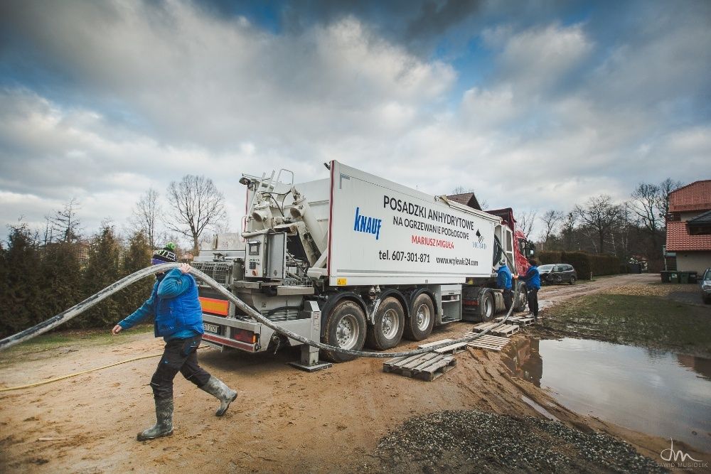 Promocja Wrzesień wylewki anhydrytowe na ogrzewanie podłogowe, betonow
