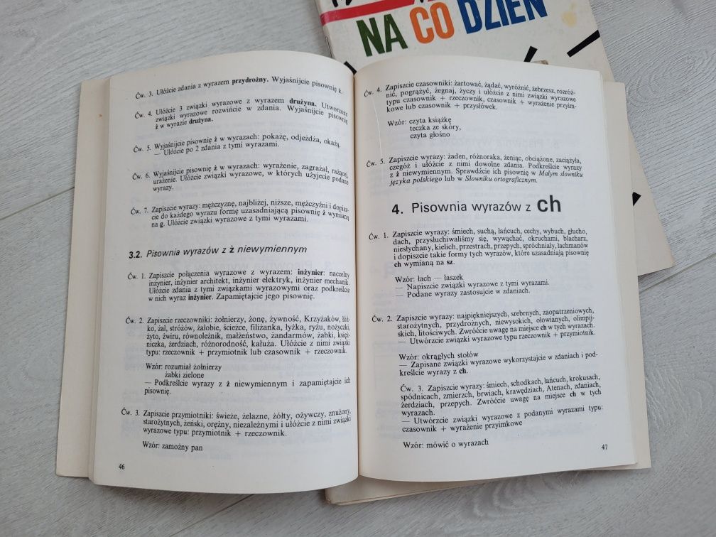 Ortografia i interpunkcja, zestaw 3 książek, jezyk polski