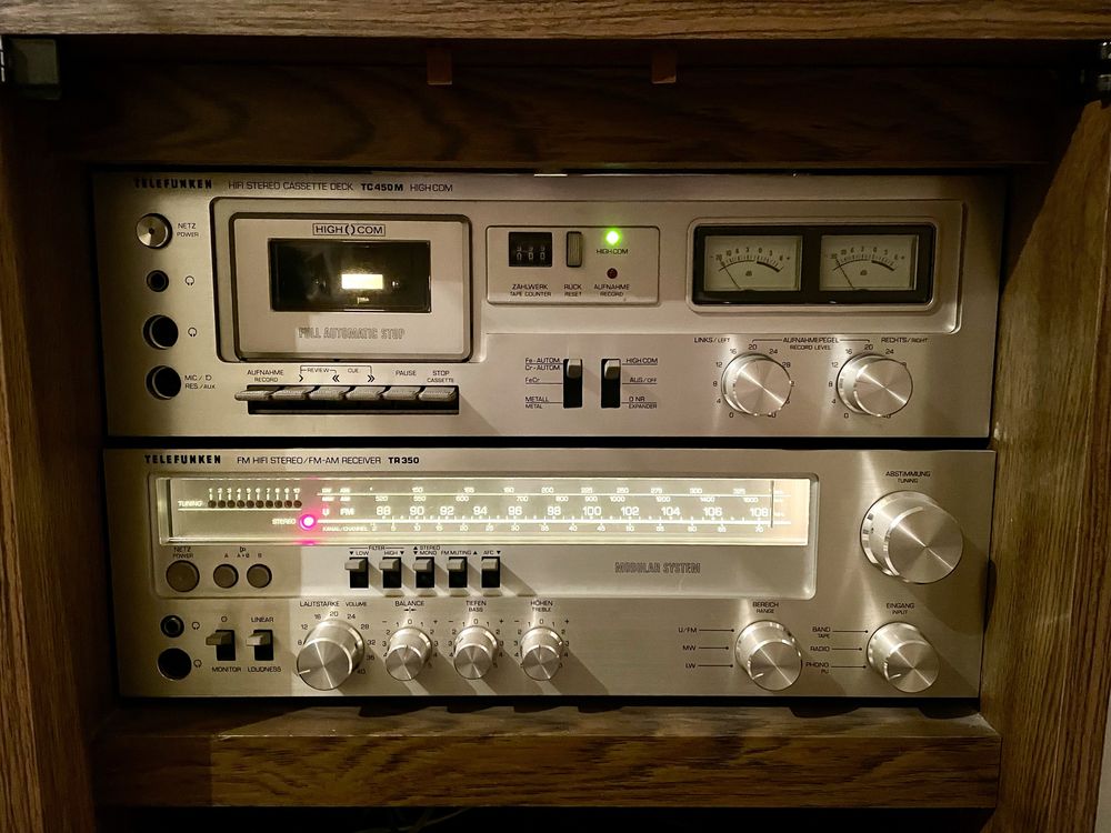 Telefunken TR 350/ TC 450M HI-FI Stereo Wieża - Made in Germany