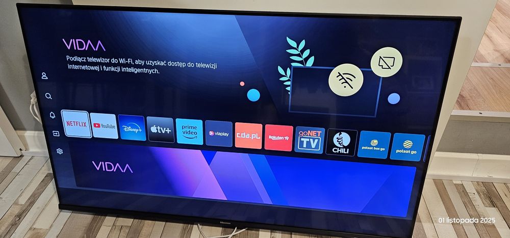 Telewizor hisense 43E78KQTUK QLED 43CALE UHD USB 4K HDMI Smart TV