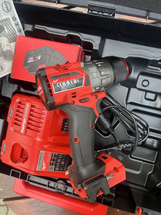 Nowa wiertarko-wkrętarka udarowa Milwaukee M18 FPD3 + ładowarka + aku