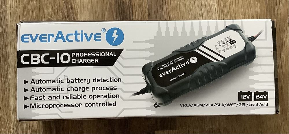 Ładowarka prostownik 12V24V everActive CBC-10 start stop