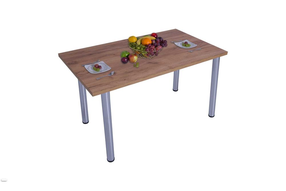 Stół kuchenny 100x60x18 Dąb Złoty Craft noga chrom WYBIERZ SWÓJ KOLOR