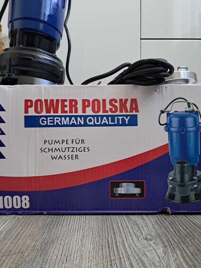 Pompa z pływakiem do brudnej wody szamba.