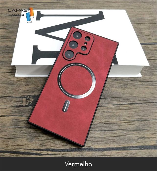 Capa couro Samsung S24 S23 S22 S21 S20 Ultra Plus - PORTES INCLUIDOS