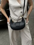 Сумка Miu Miu Hobo шкіра | чорна | золота фурнітура