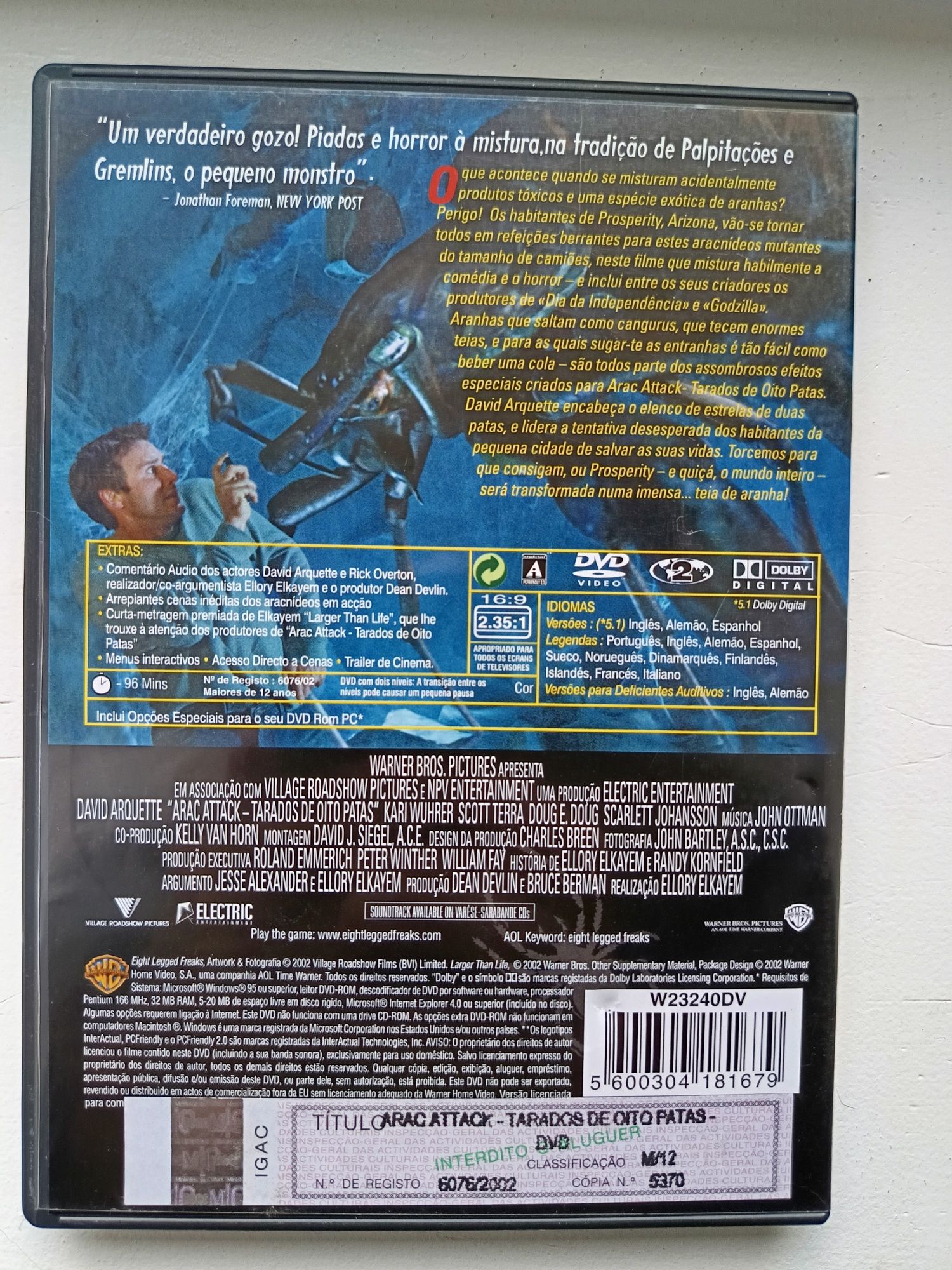 DVD tarados de 8 patas
