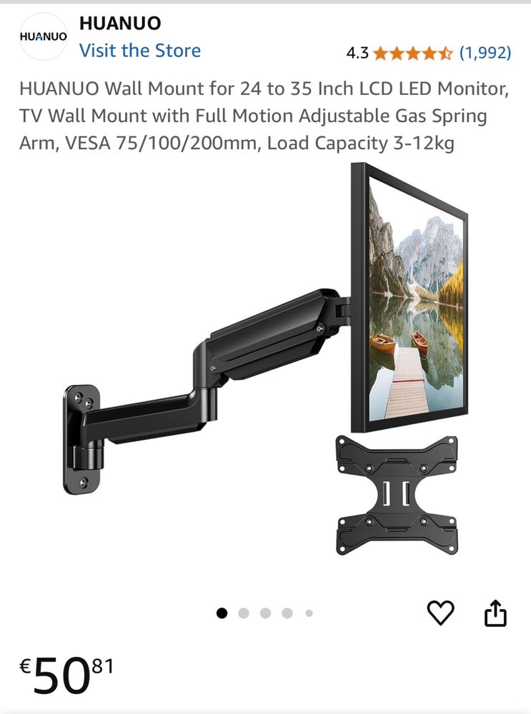 Suporte Monitor Huanuo 24x35 Pol