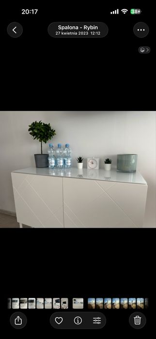 Komoda biała jysk