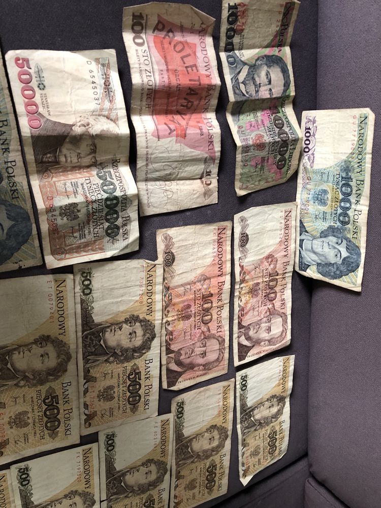 Stare pieniądze banknoty Kopernik Staszic wyspianski