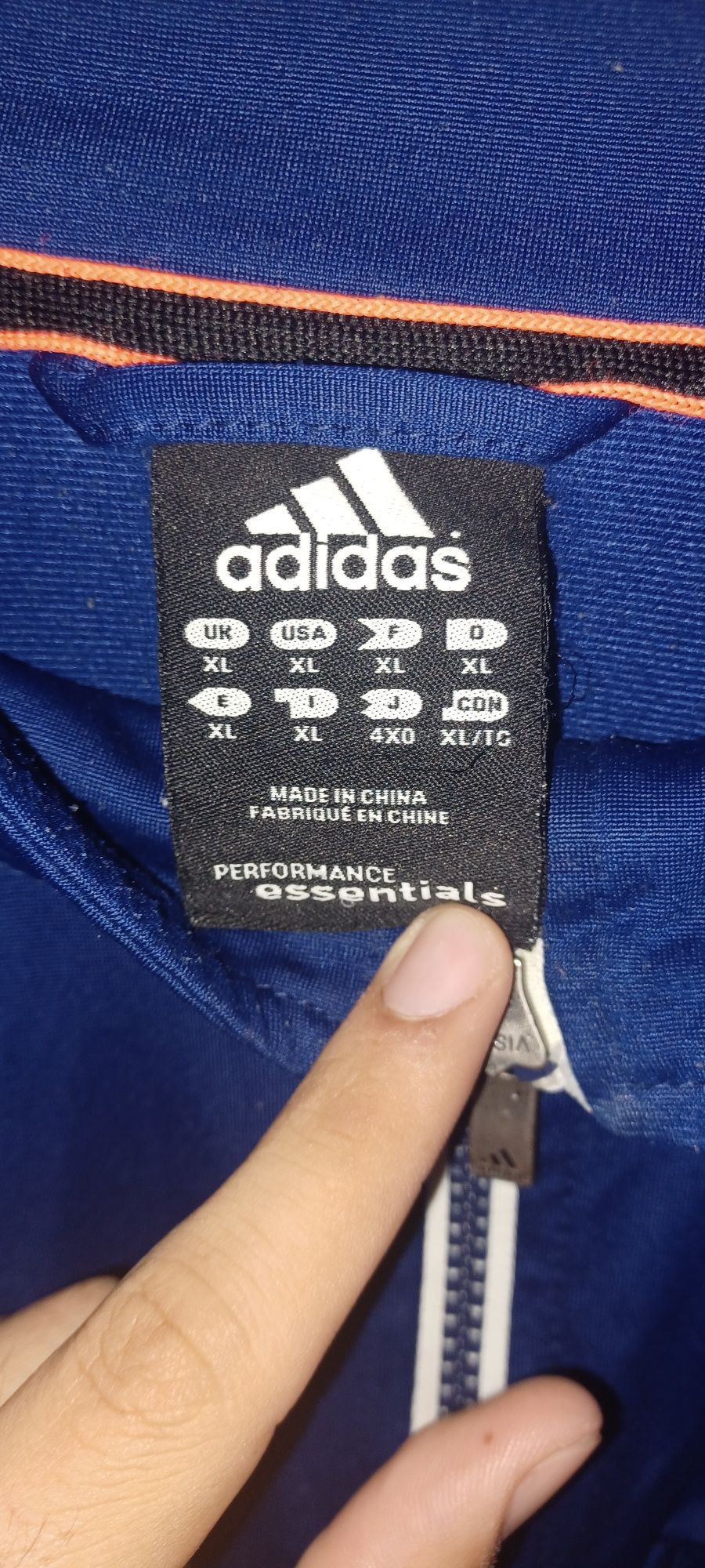 Casaco azul adidas