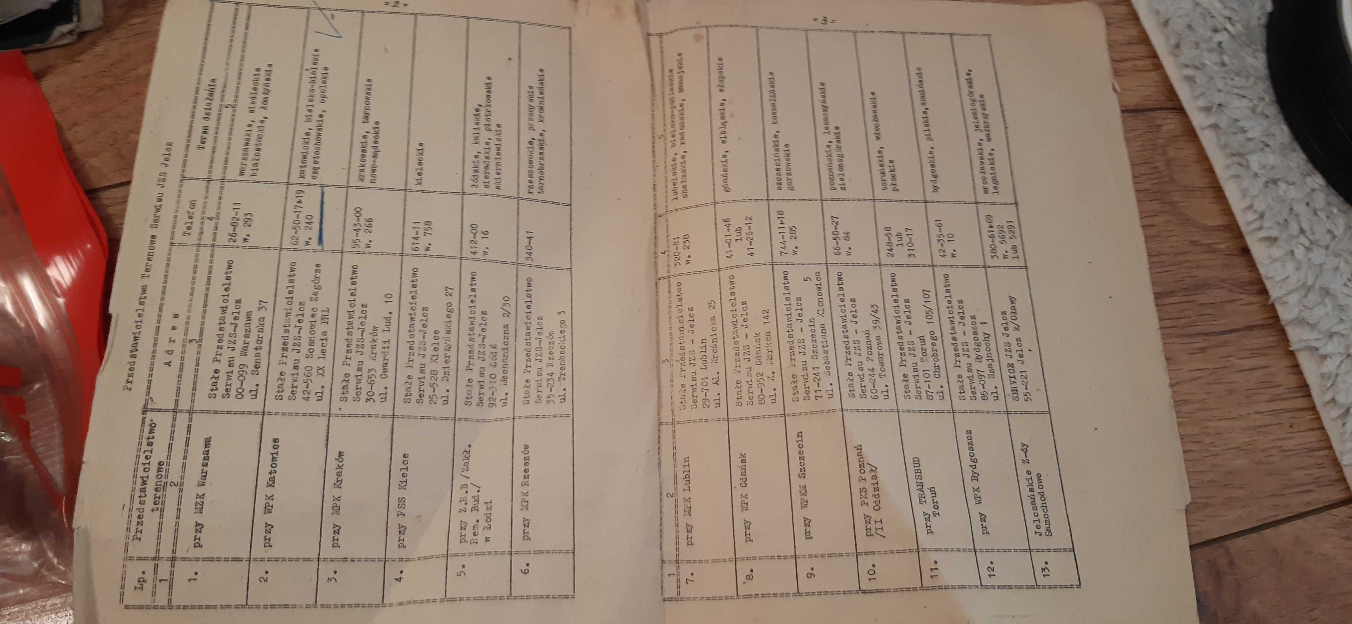 stara ulotka JZS Jelcz, WSK Mielec i ASO dla kolekcjonerów prl