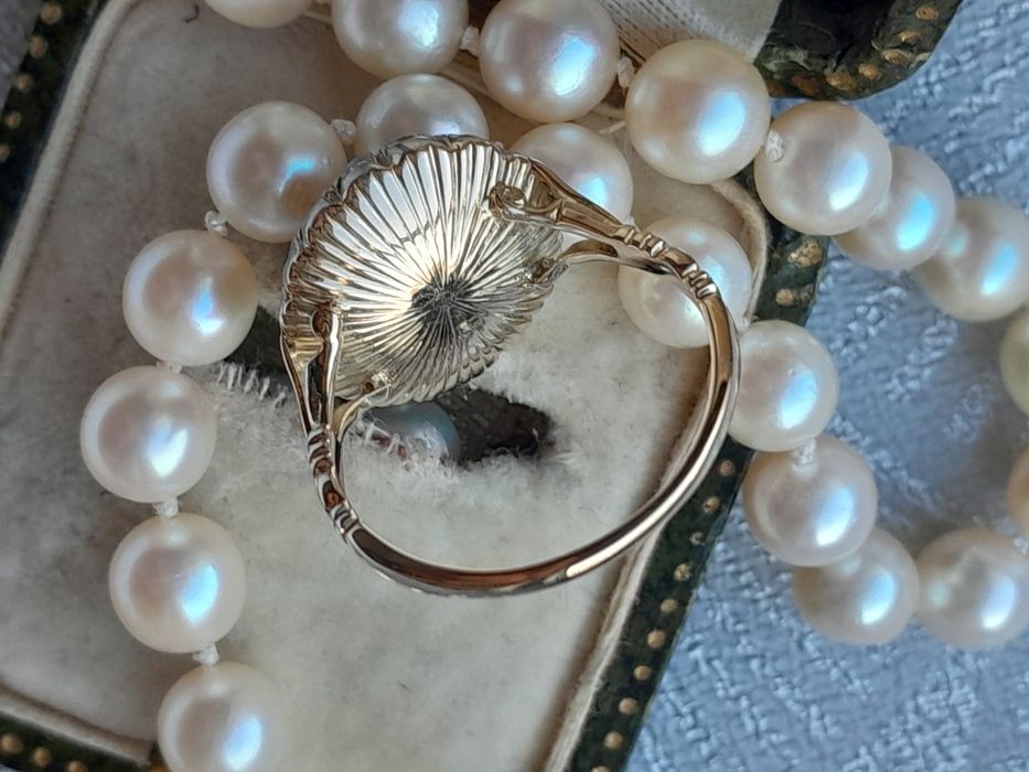 R.18 Zabytkowy Pierścionek Diamenty Złoto 12ct Srebro WYCENA