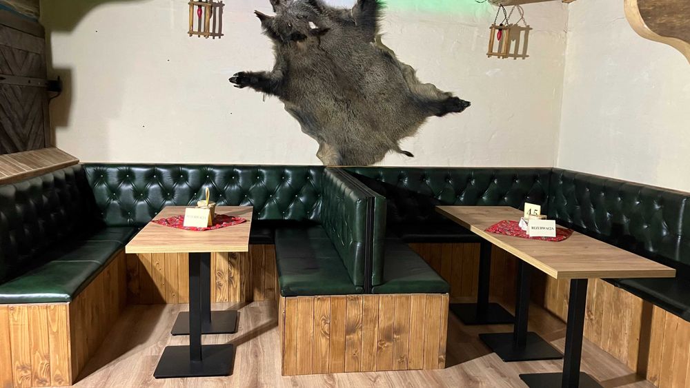 Wyposażenia restauracji barów kawiarni loże - ławki tapicerowane