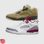 ОРИГІНАЛ кросівки Air Jordan Spizike Low джордан Nike білі зелені