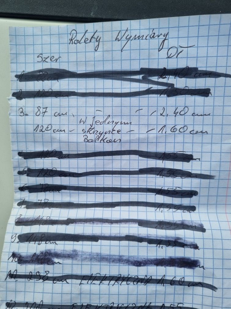 Rolety zewnętrzne brąz różne wymiary