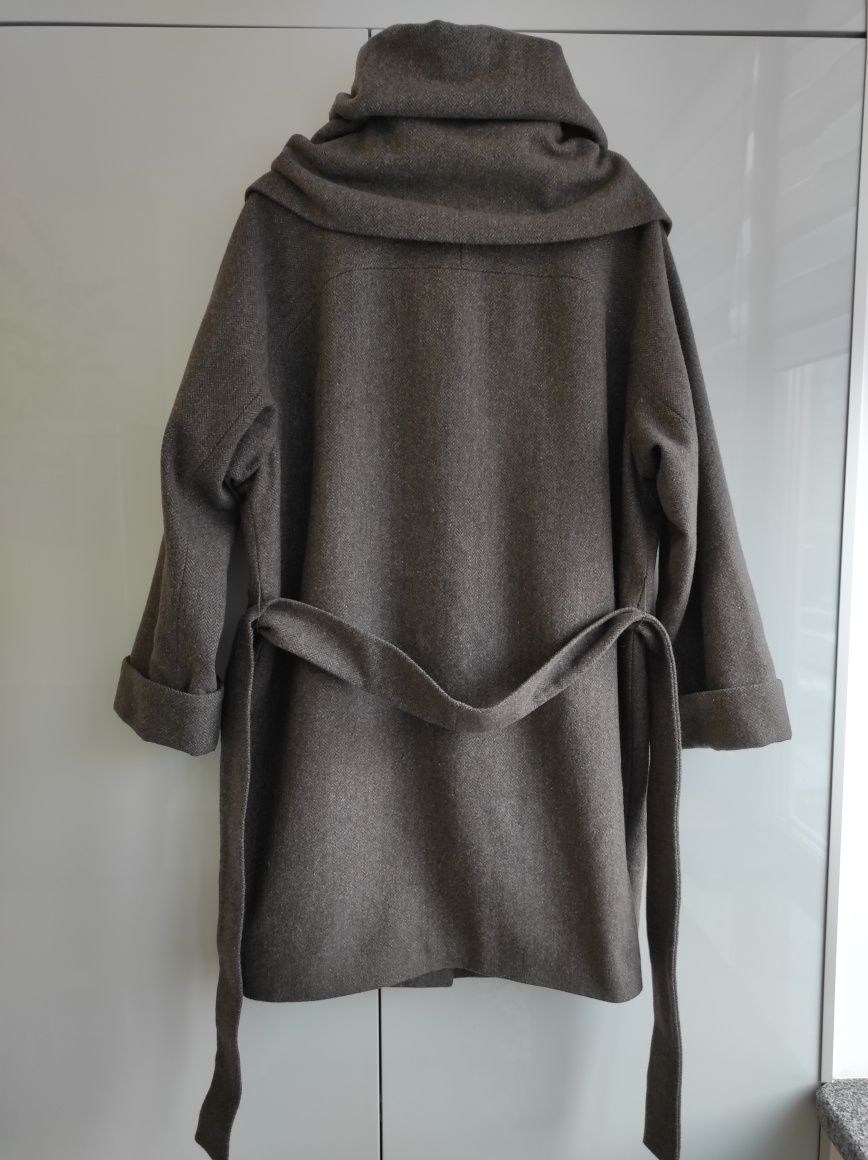 Пальто Lener Cordier шоколадного кольору, демісезонне пальто до -5