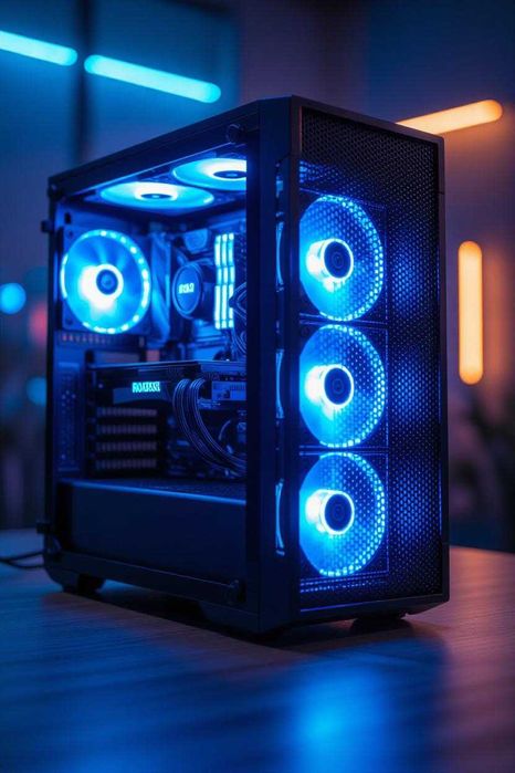 Komputer Gamingowy RTX5060, Ryzen 5 , SSD, 16GB RAM W11