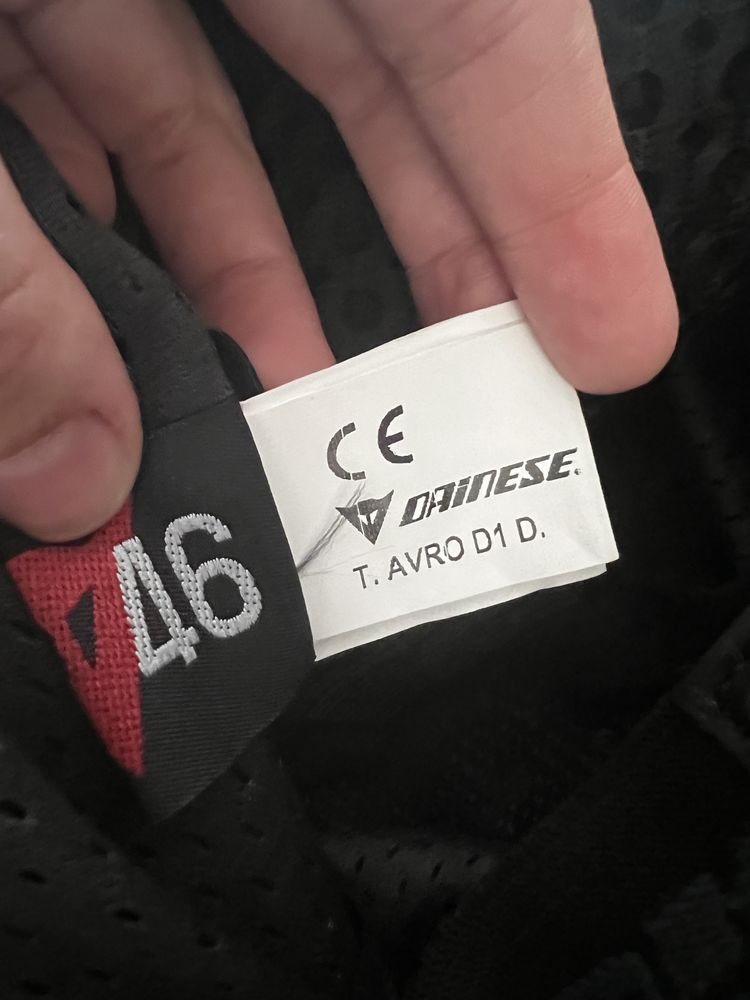 Kombinezon motocyklowy skórzany Dainese AVRO czarno-niebieski rozm. 46