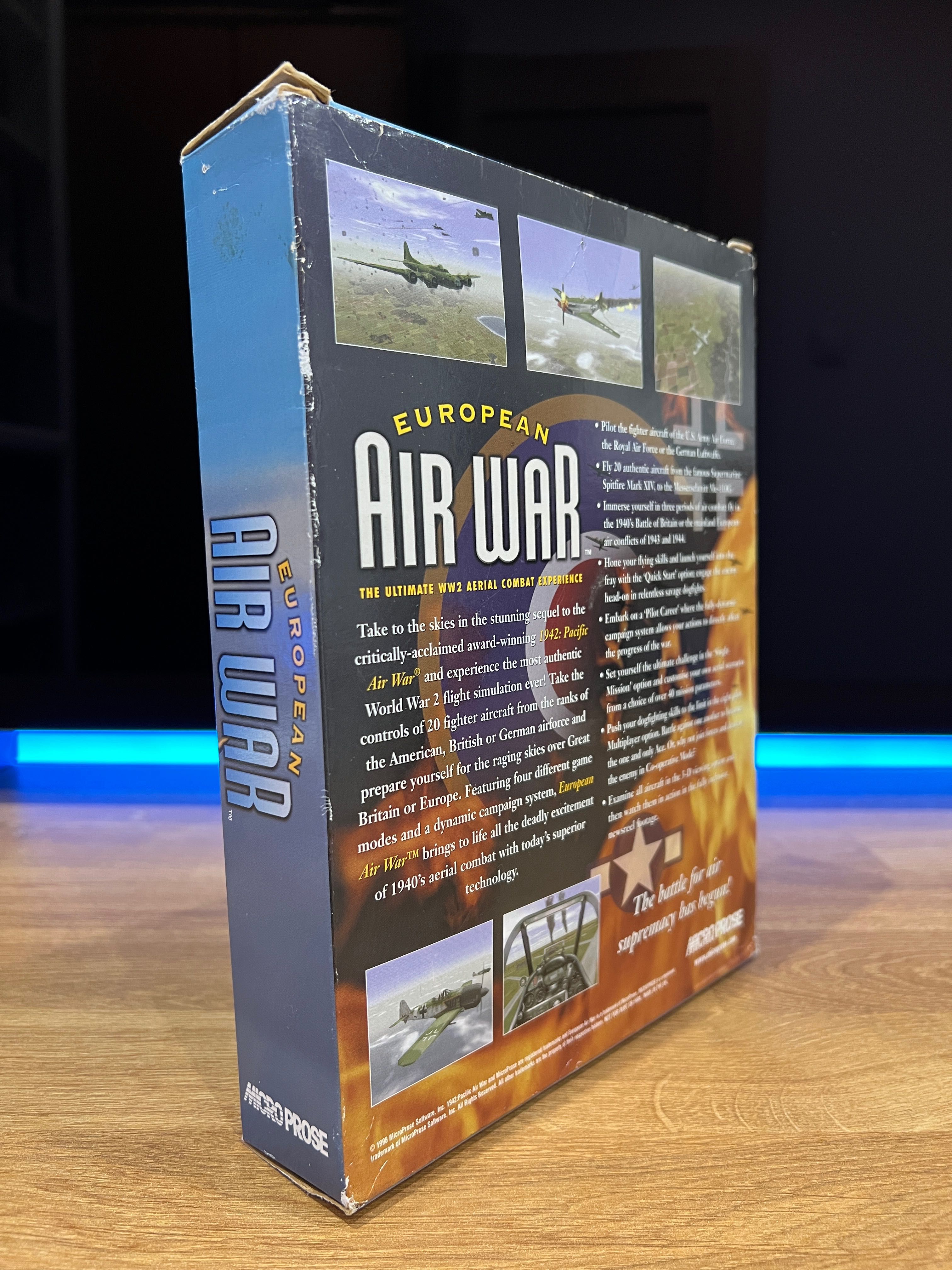 European Air War (PC EN 1998) BIG BOX kompletne premierowe wydanie