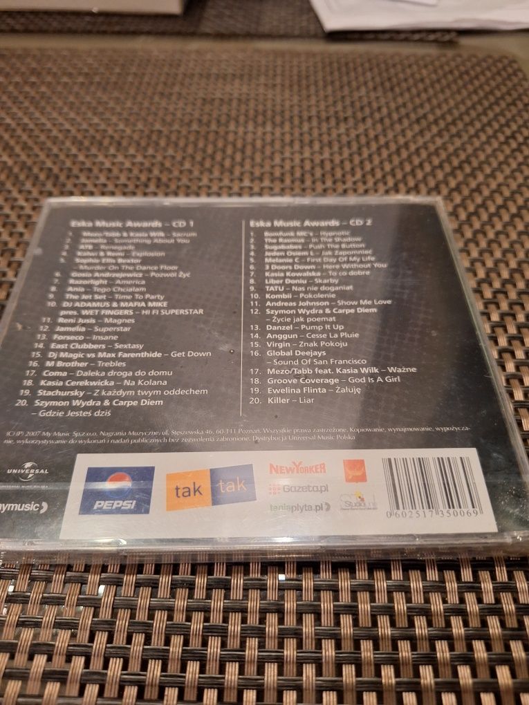 Płyta CD eska music awards 2007