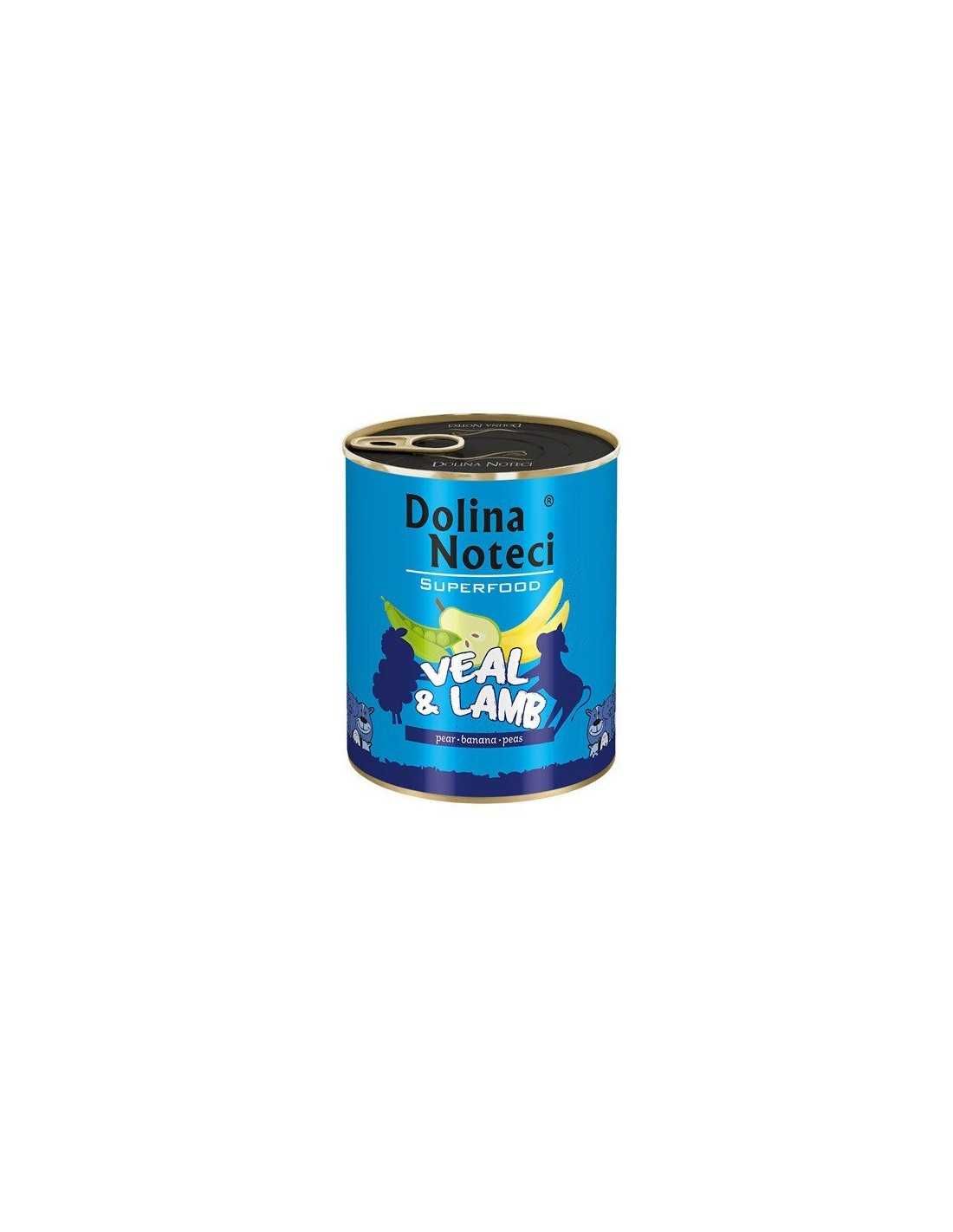 Dolina Noteci Superfood mokra karma psa cielęcina+ jagnięcina 6x800 g