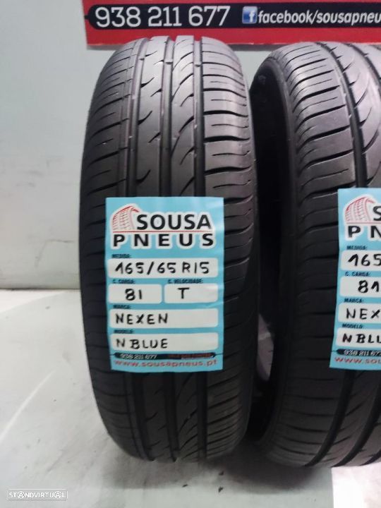 2 pneus semi novos 165-65r15 nexen - oferta dos portes