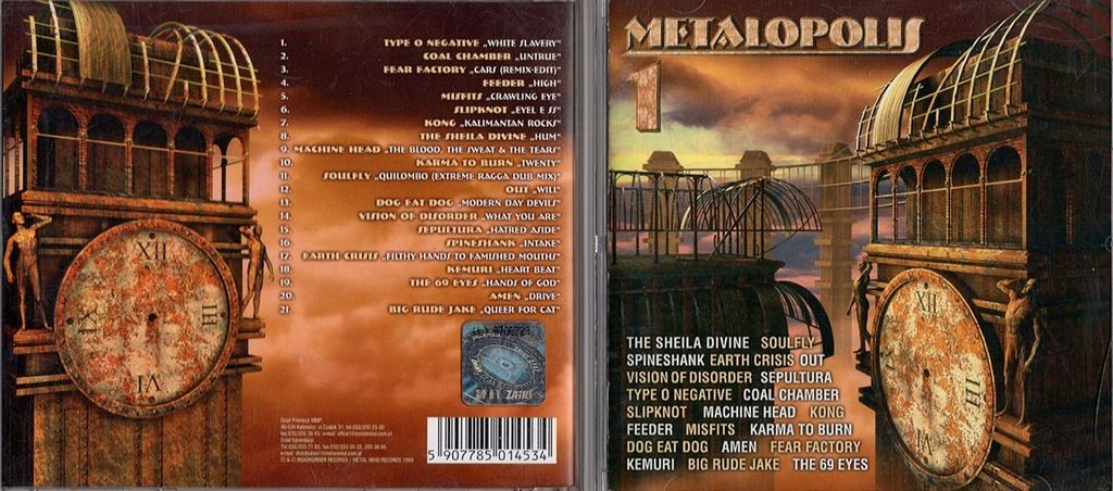 METALOPOLIS 1 Slipknot Machine Head Soulfly - CD