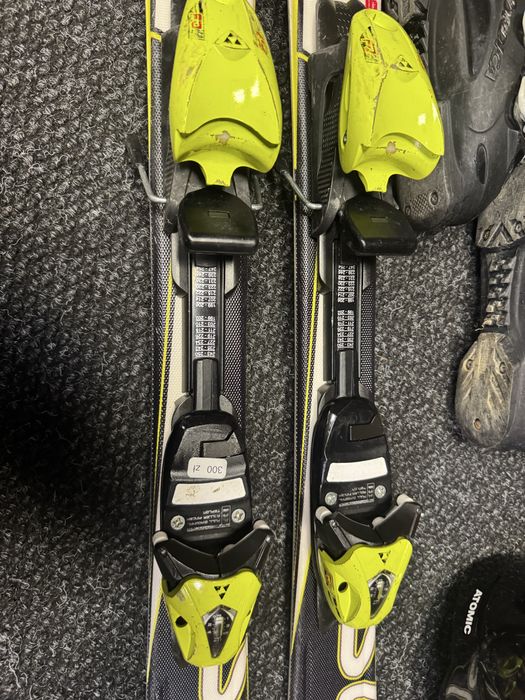 Zestaw Narty Junior Fischer 100cm + Buty Nordica 21.5cm + Kask Atomic