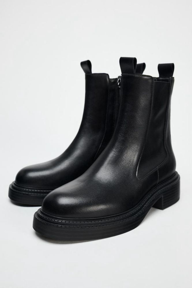Нові шкіряні черевики ( ботинки, челсі , чоботи ) Zara 36 38 39 41