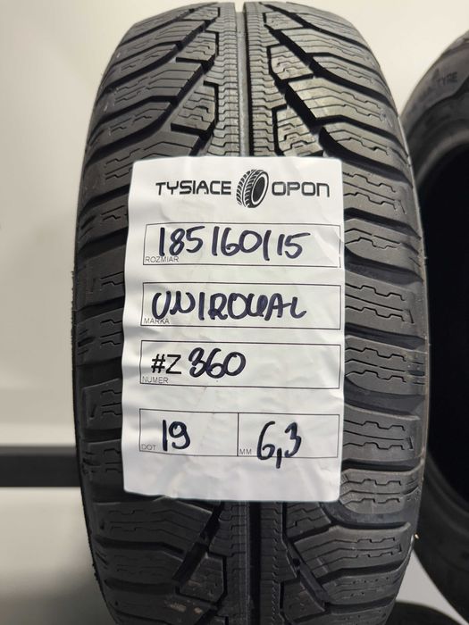 Opony Zimowe 185/60/15 Uniroyal MSPlus77 Komplet #Z360