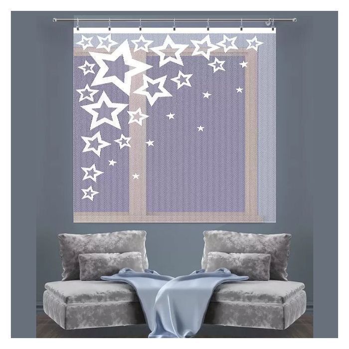 Firana Estrelas 150x165 DomoweTekstylia | WN9E55 150 | Boże Narodzenie