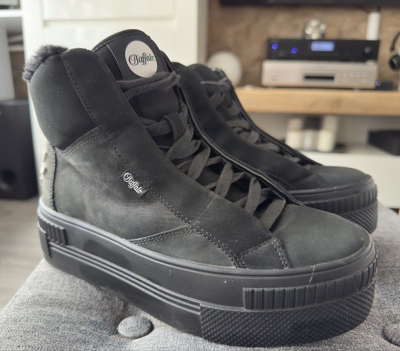 Damskie,ocieplane sneakersy Buffalo