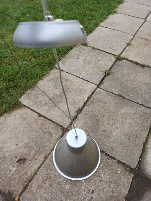 Lampa wisząca srebrna