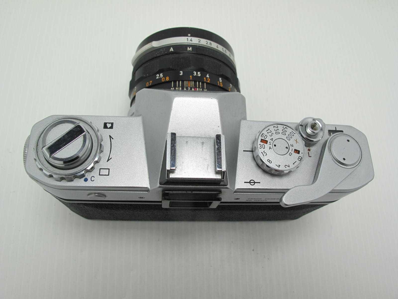 Canon  modelo " Pellix" (baixa de preço)Objectica Canon FL 50mm 1:1.4