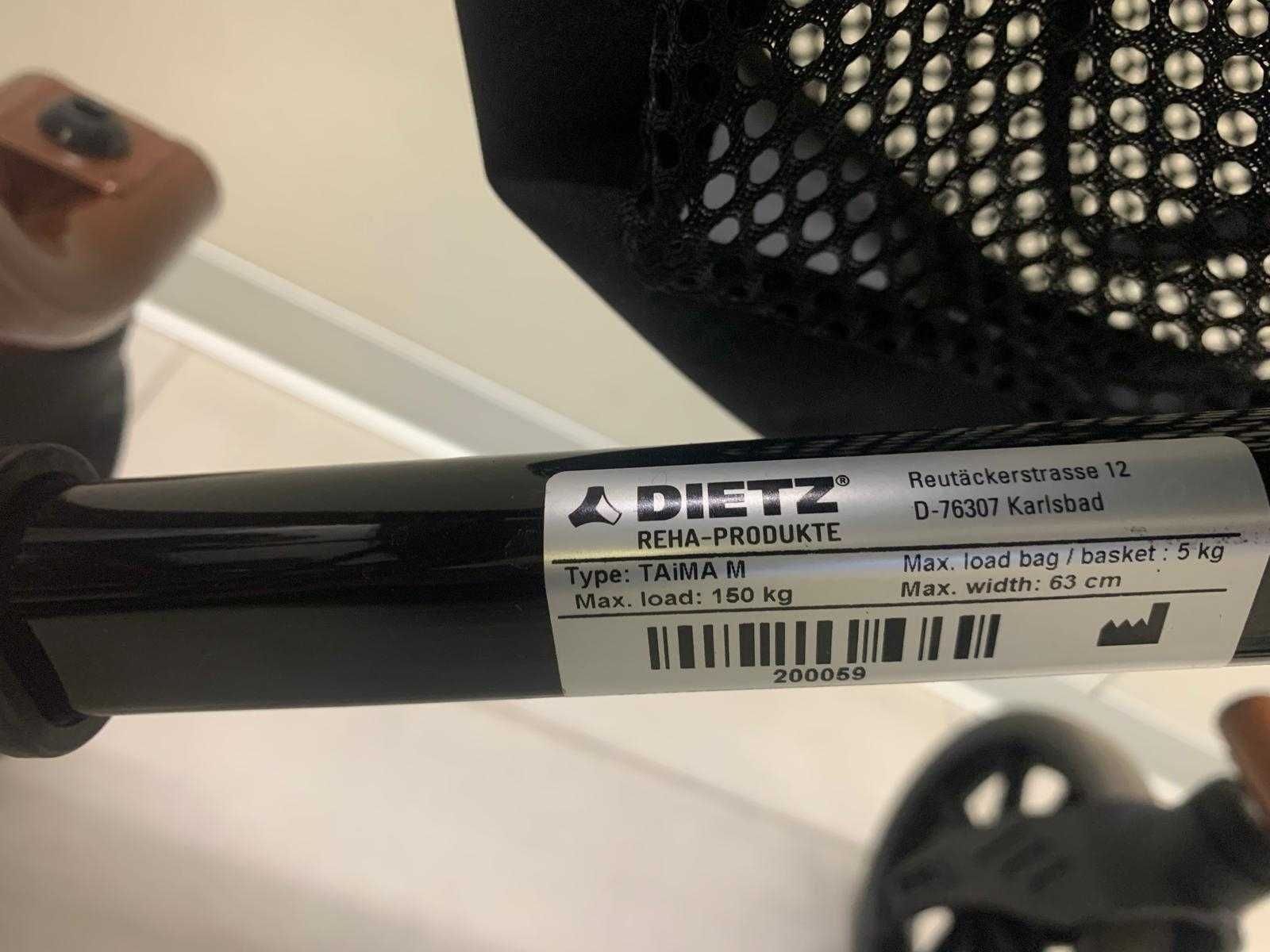 Dietz niemiecki lekki aluminiowy chodzik balkonik rehabilitacyjny