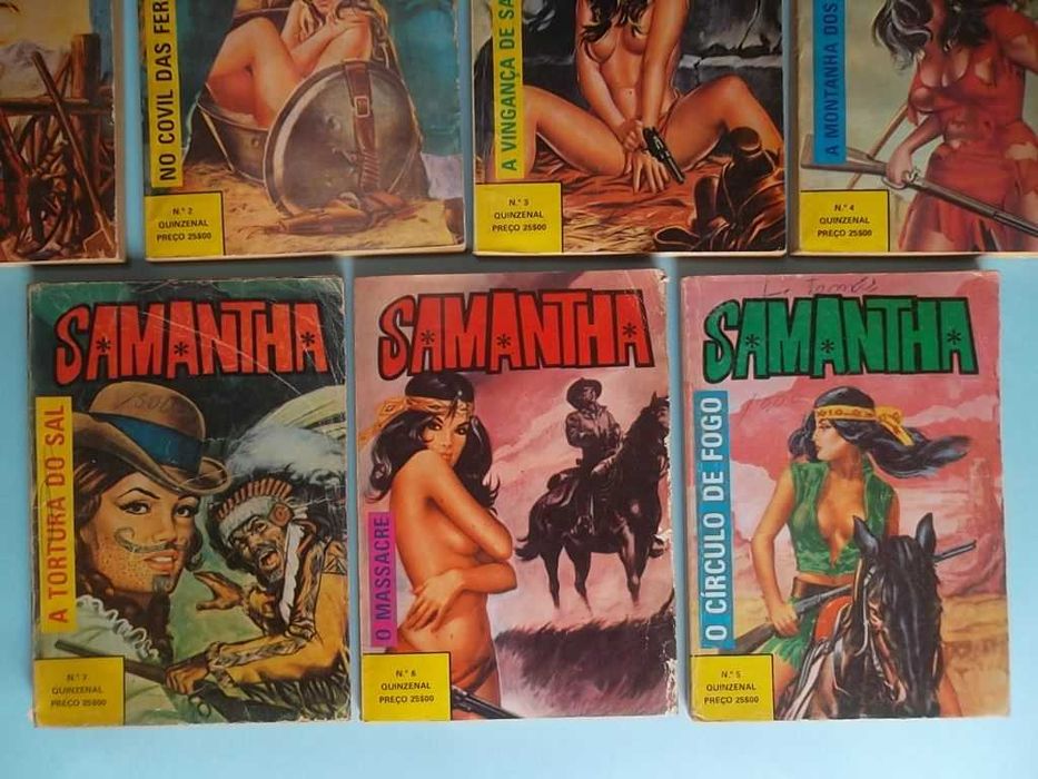 Coleção "SAMANTHA" , BD erótica para adultos, anos 70