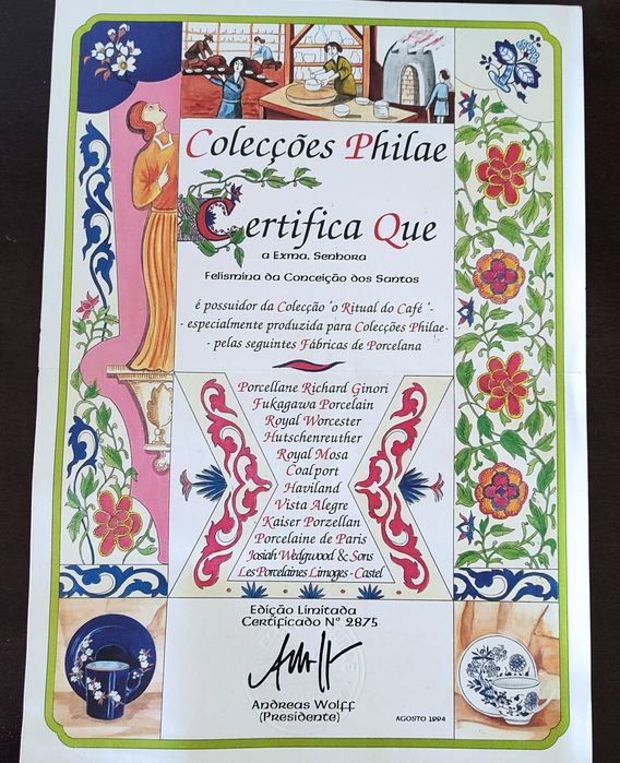 Colecção "RITUAL DO CAFÉ"