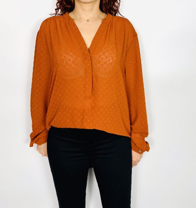 Bluzka w kolorze miedziano-pomarańczowym XL 42 Days Like This