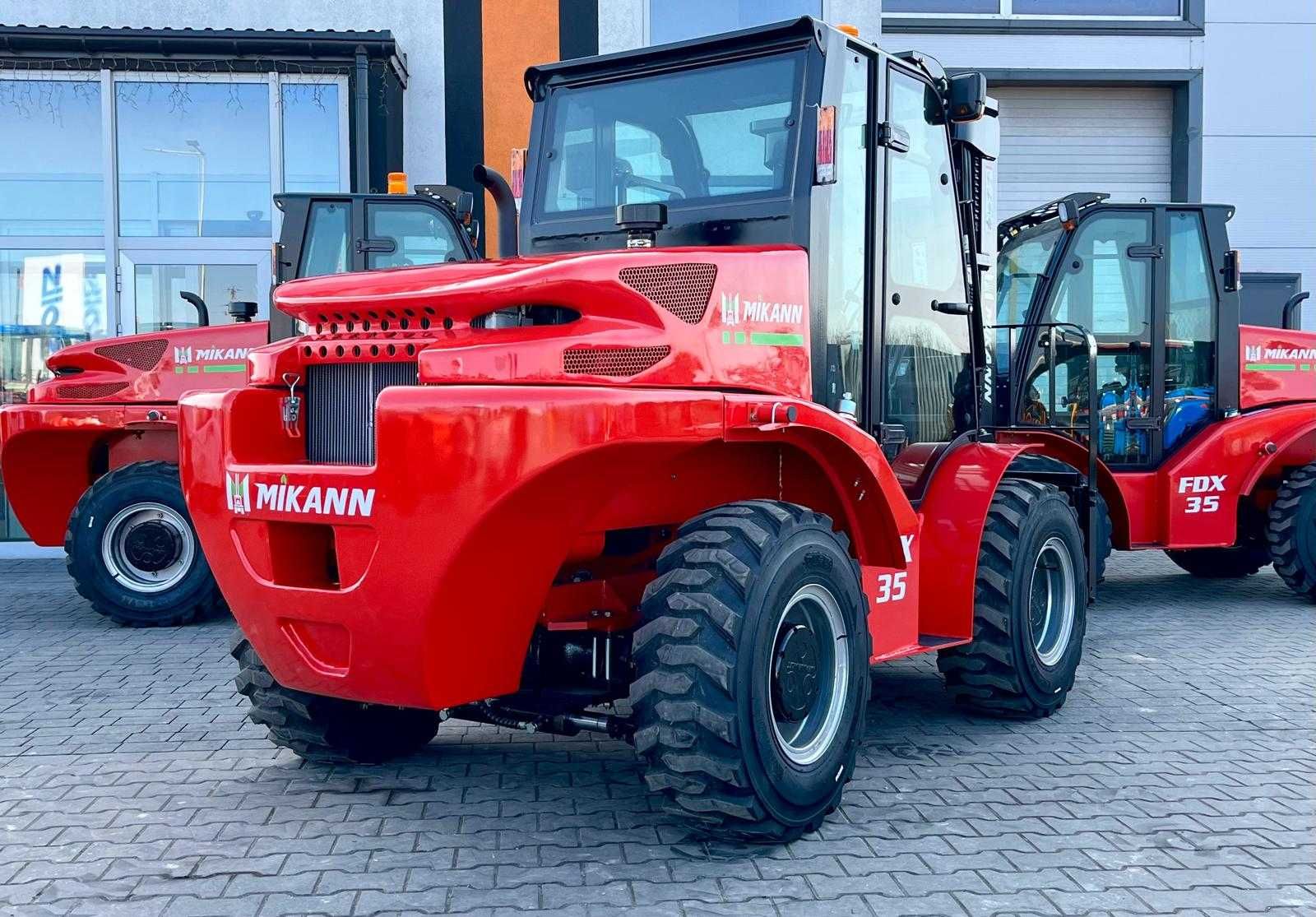 Wózek Widłowy Spalinowy, 3.5T, Terenowy 4x4, Diesel,4.5M, Japan Trak