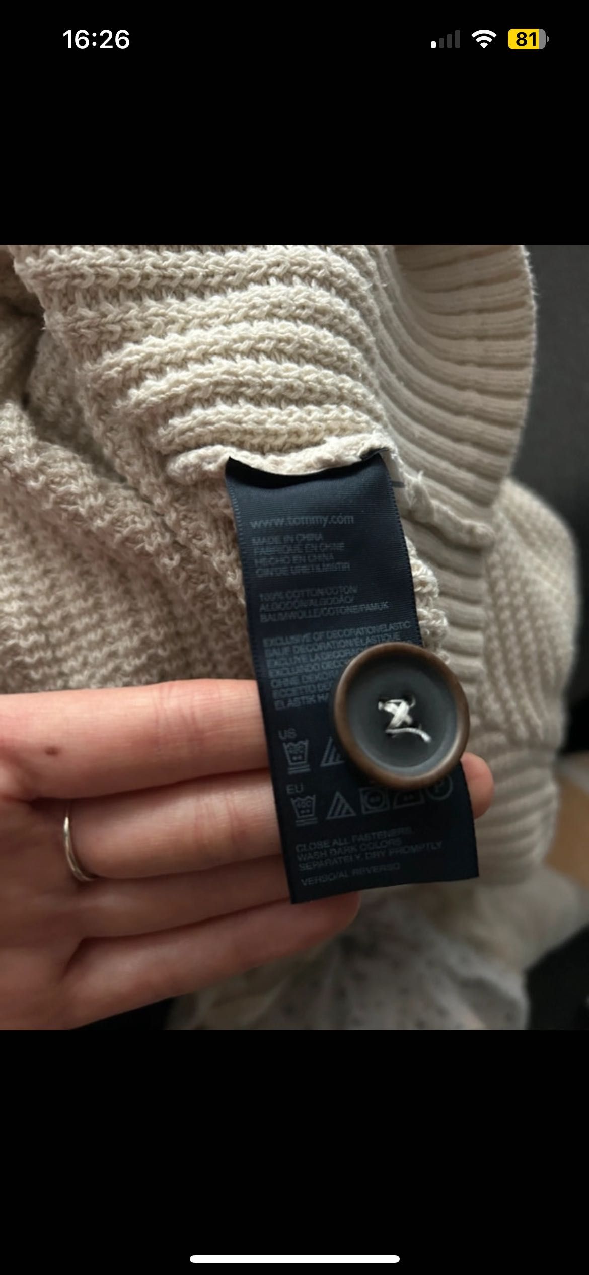 Sweter/kardigan męski Tommy Hilfiger