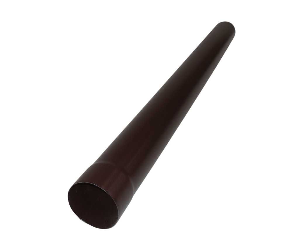ZAMBELLI rura spustowa stalowa BRĄZ 80mm -  LIKWIDACJA MAGAZYNU!