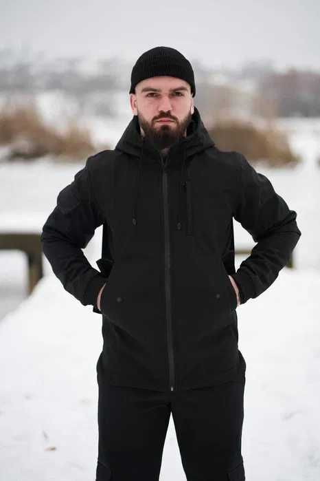 Куртка softshell мужская водоотталкивающая весенняя осенняя ветровка