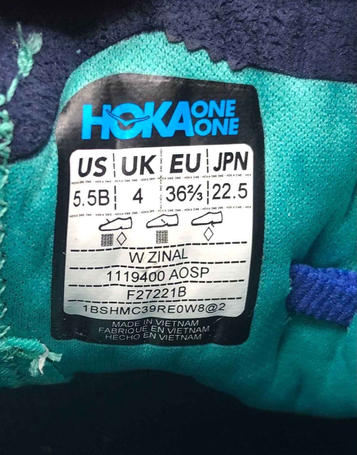 Жіночі кросівки hoka one one w zinal (1119400 aosp) оригінал